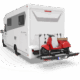 Porte-vélos et moto pour camping-car Ligero avec un scooter installé