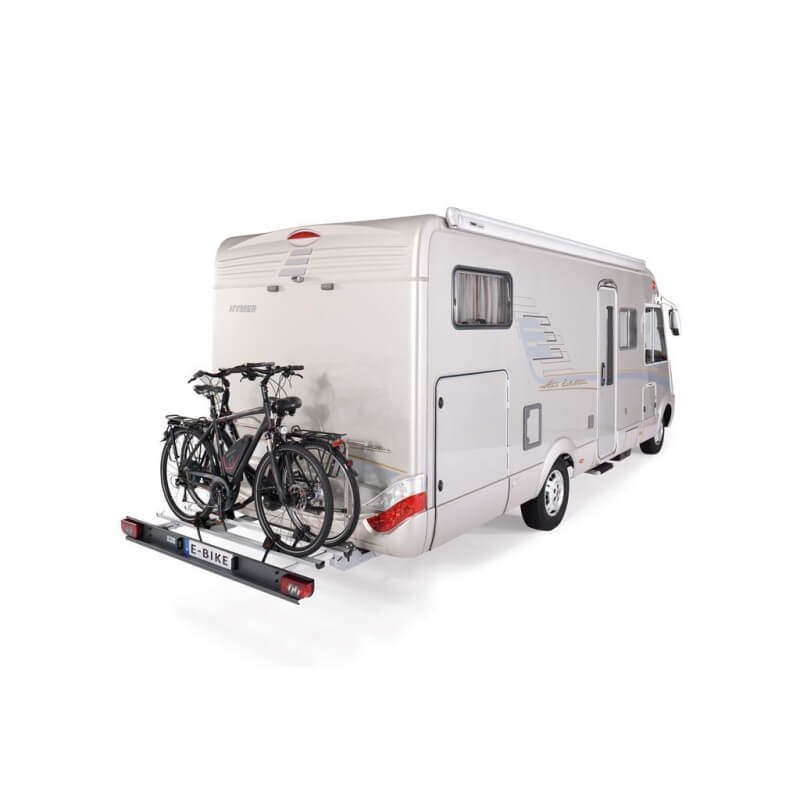 Porte-vélos pour camping-car E-Bike avec 2 VAE chargés