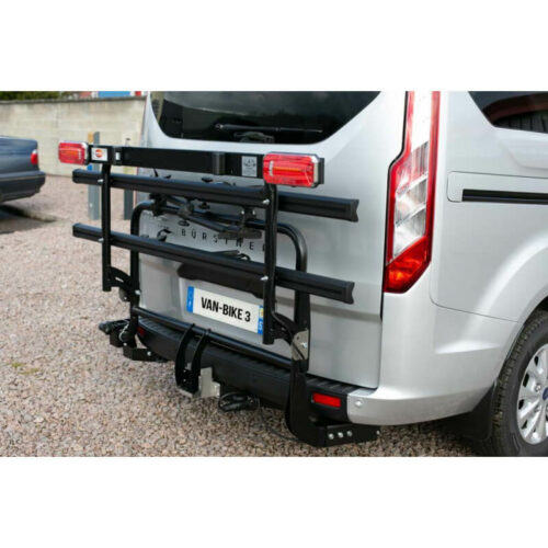 Porte-vélos VAN-BIKE 3 pour van Ford Custom replié
