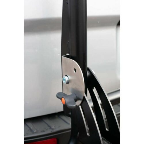 Porte-vélos VAN-BIKE 3 pour van Ford Custom Système de verrouillage du panier du porte-vélos VAN-BIKE 3 pour van Ford Custom