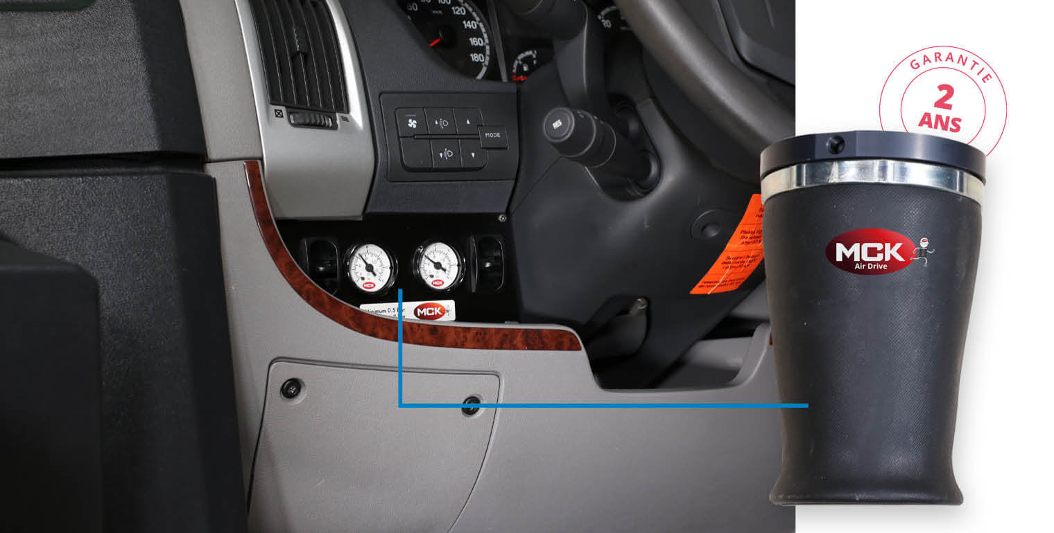 Suspensions auxiliaires MCK Air-Drive pour châssis AL-KO