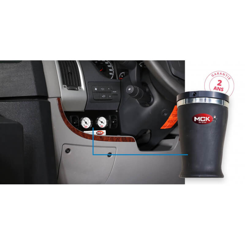 Suspensions pneumatiques auxiliaires MCK AIR DRIVE adaptables pour châssis AL-KO